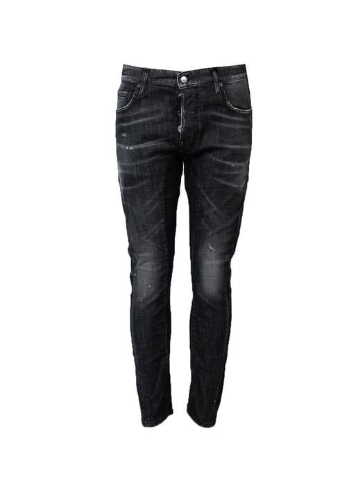 Dsquared2 Vaqueros Tidy Biker Jean del hombre negro - Image 2