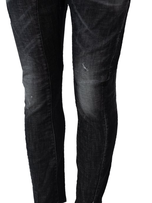 Dsquared2 Vaqueros Tidy Biker Jean del hombre negro - Image 4
