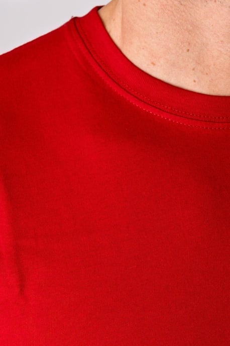 Camiseta básica orgánica - Rojo - Image 3