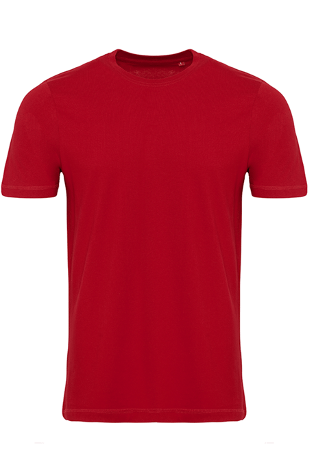 Camiseta básica orgánica - Rojo - Image 4