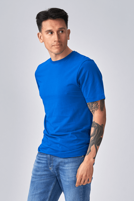 Camiseta básica orgánica - Azul - Image 2