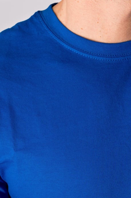 Camiseta básica orgánica - Azul - Image 3