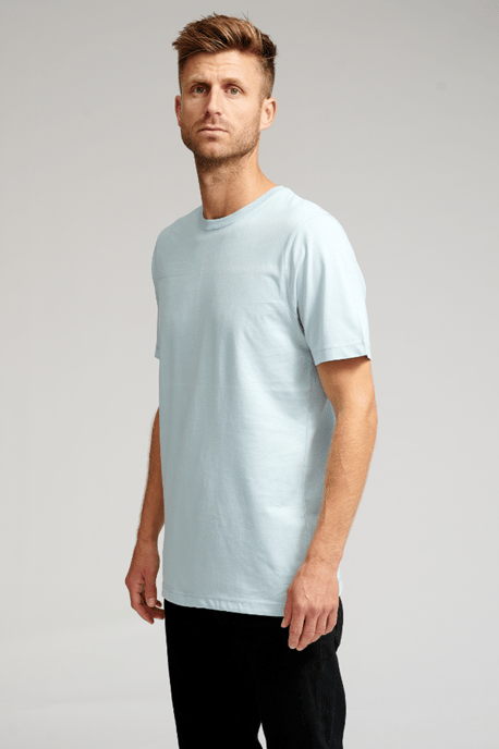 Camiseta básica orgánica - Azul claro - Image 3