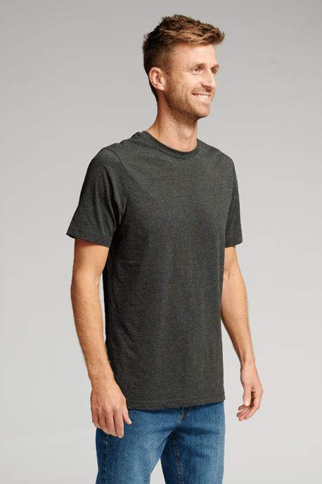 Camiseta básica orgánica - Gris oscuro - Image 2