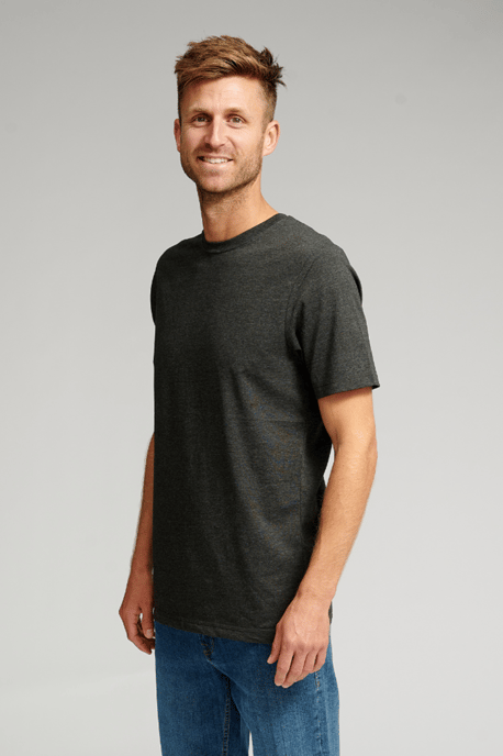 Camiseta básica orgánica - Gris oscuro - Image 3