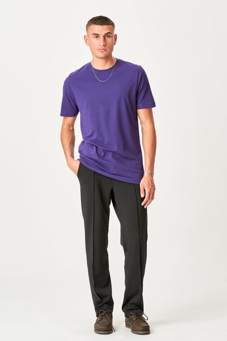 Camiseta básica orgánica - Morado - Image 3