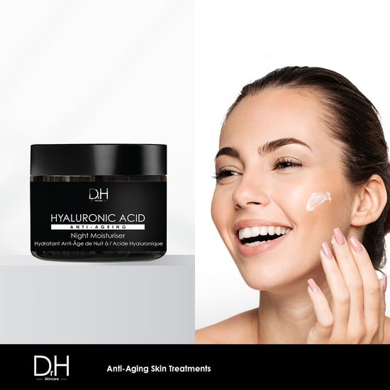 Dr H Crema Hidratante Nocturna Antienvejecimiento con Ácido Hialurónico 60ml x 2 Paquete Dúo - Image 6