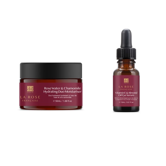Dr Botanicals Kit de Hidratante y Suero para Ojos La Rose Française Anti-Edad - Image 1