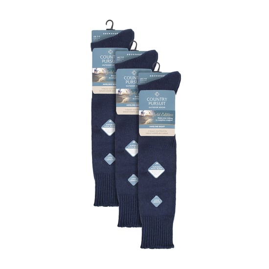 Paquete de 3 Calcetines de Pescador | Calcetines Largos de Lana para Hombre | Calcetines de Pesca Hasta la Rodilla - Image 2