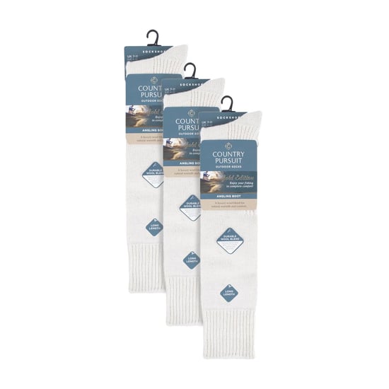 Paquete de 3 Calcetines de Pescador | Calcetines Largos de Lana para Hombre | Calcetines de Pesca hasta la Rodilla - Image 2