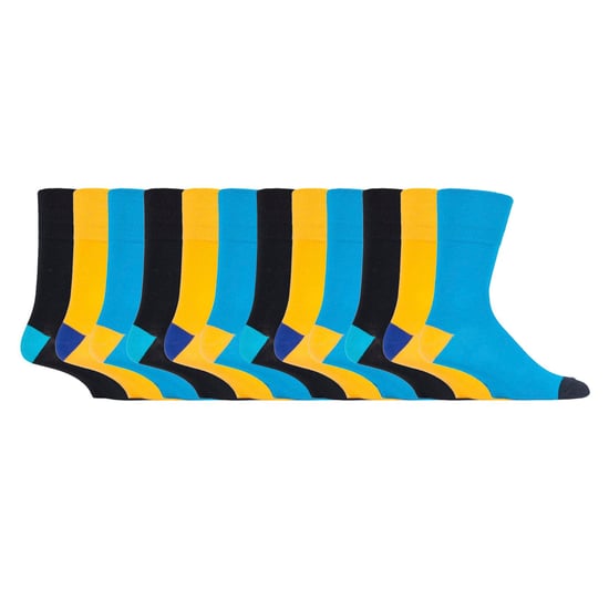 12 Paquetes de Calcetines de Hombre con Sujeción Suave y Parte Superior Ancha | Calcetines Sin Elasticidad Extra Anchos - Image 3