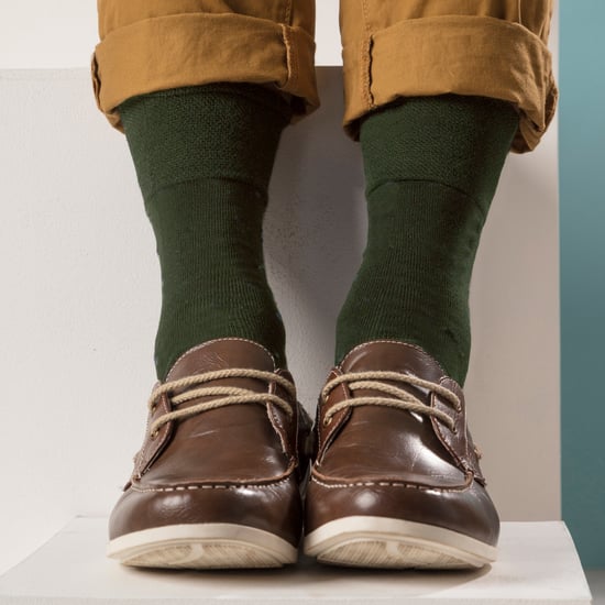 Paquete de 6 calcetines de algodón diabéticos para hombres sin elasticidad con punta sin costuras - Image 5