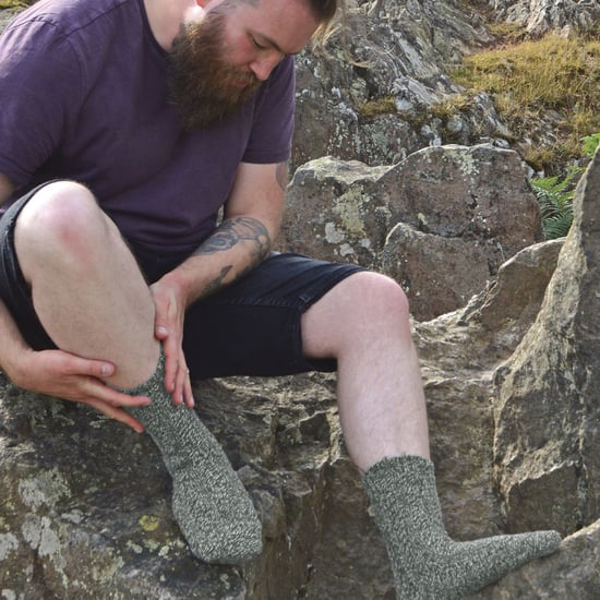 Paquete de 3 pares de calcetines para hombre de lana 100% acanalados con refuerzo en el talón y la punta. - Image 3