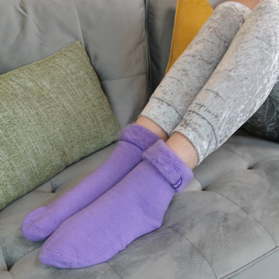 1 Paquete de Calcetines de Cama para Mujeres con Forro de Piel Suave - Image 4