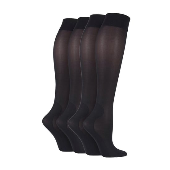 Calcetas Unisex de 4 Pares de Compresión Graduada de 40 Denier – Calcetas Energizantes - Image 1