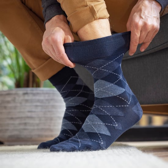 12 Pares de Calcetines de Suave Sujeción para Hombre con Parte Superior Suelta | Calcetines Extra Anchos Sin Elasticidad - Image 5