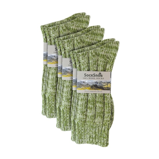 Pack de 3 Calcetines de Hombre Calientes 100% Lana con Refuerzo en el Talón y la Punta - Image 2