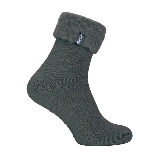 1 Paquete de Calcetines de Cama para Hombre con Forro de Felpa Suave - Image 1