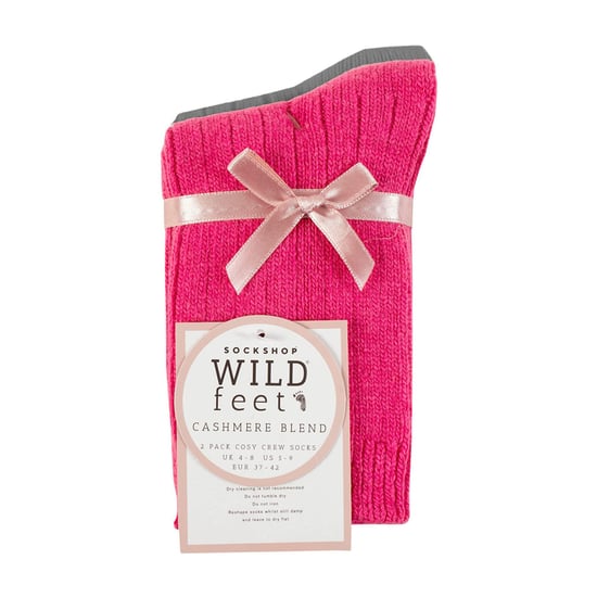 Paquete de 2 pares de calcetines de cama de lana de cachemira para mujeres para dormir - Image 2