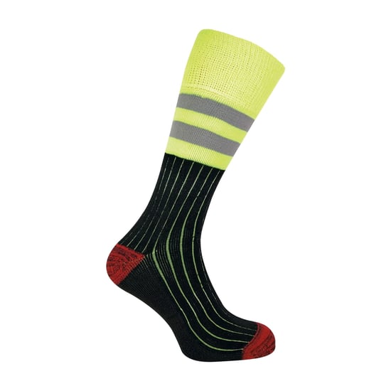 Paquete de 3 calcetines de trabajo para hombres de algodón resistente y alta visibilidad - Image 2