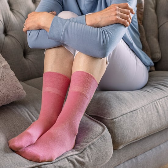 Paquete de 6 calcetas de algodón para mujeres sin elasticidad con punta sin costuras para diabéticos - Image 3