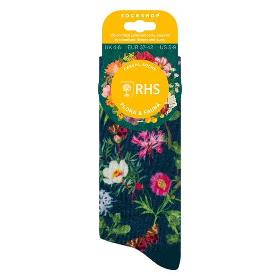 Calcetines de Mujer Originales | Calcetines Divertidos con Patrón Floral Colorido 4-7 UK - Image 2
