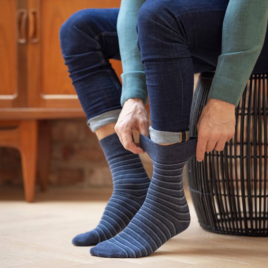 12 Pares de Calcetines para Hombre con Sujeción Suave y Parte Superior Suelta | Calcetines Extra Anchos sin Elasticidad - Image 5