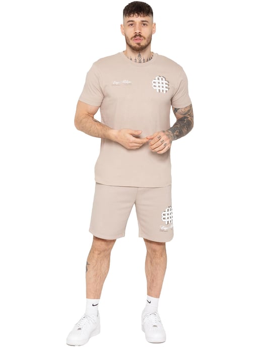 Enzo Milano | Conjunto de camiseta estampada y pantalón corto para hombre - Image 1
