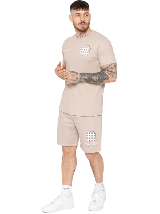 Enzo Milano | Conjunto de camiseta estampada y pantalón corto para hombre - Image 2