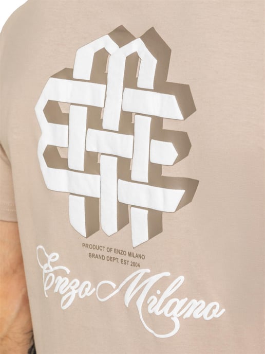 Enzo Milano | Conjunto de camiseta estampada y pantalón corto para hombre - Image 4