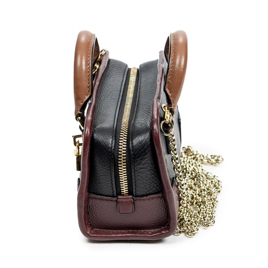 Loewe Micro Mini Amazona en Negro/Burdeos/Marrón Piel de becerro - Image 3