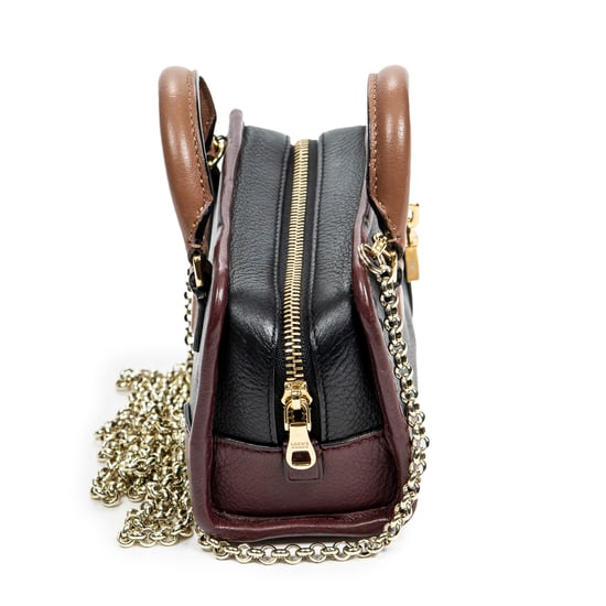 Loewe Micro Mini Amazona en Negro/Burdeos/Marrón Piel de becerro - Image 4