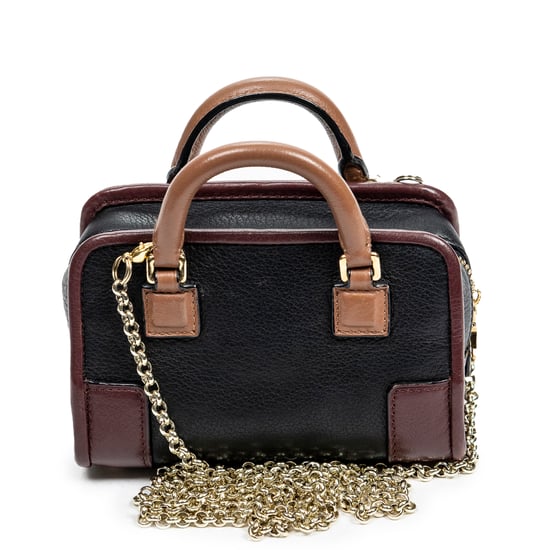 Loewe Micro Mini Amazona en Negro/Burdeos/Marrón Piel de becerro - Image 5