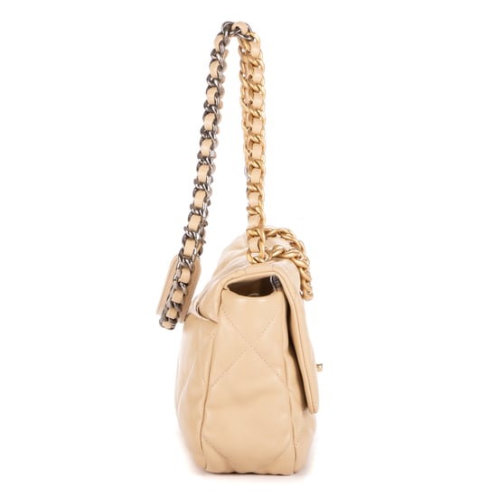 Chanel 19 Flap  en Beige Piel de becerro - Image 5