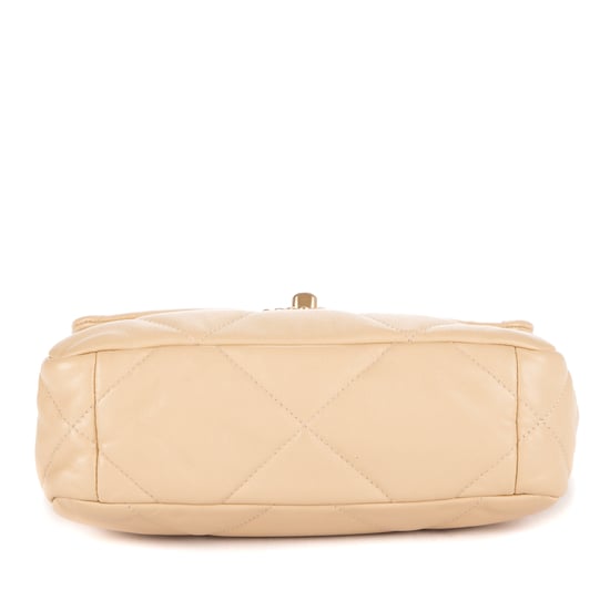 Chanel 19 Flap  en Beige Piel de becerro - Image 6