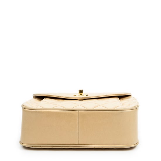 Chanel Vintage Small Bijoux Curve Flap  en Beige Piel de becerro - Image 6