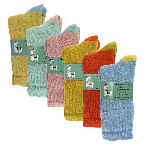 6 Pares de Medias de Alpaca para Dama para Descansar en la Cama - Image 2