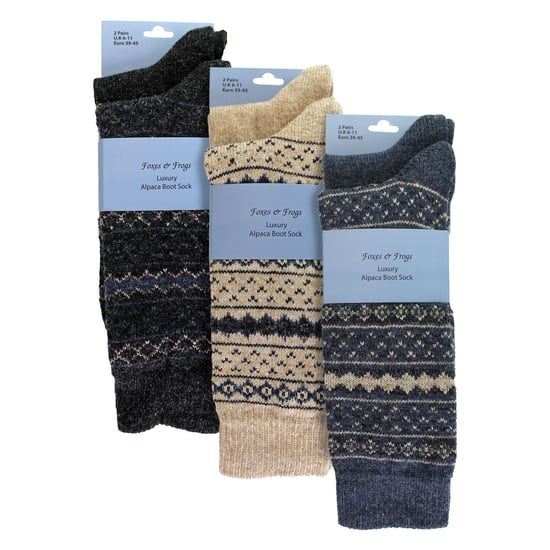 6 Pares de Calcetines de Botas para Hombre de Alpaca Gruesos y Duraderos - Image 2