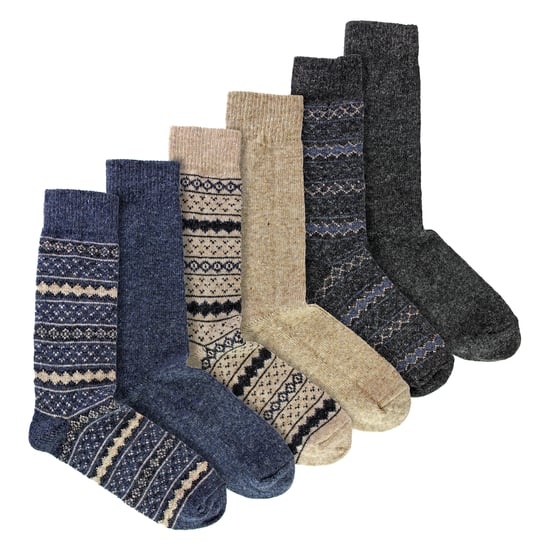 6 Pares de Calcetines de Botas para Hombre de Alpaca Gruesos y Duraderos - Image 4