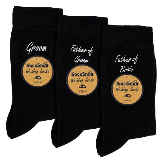 3 Pares de Calcetines de Boda para el Padre del Novio y la Novia | Regalo de Boda - Image 2