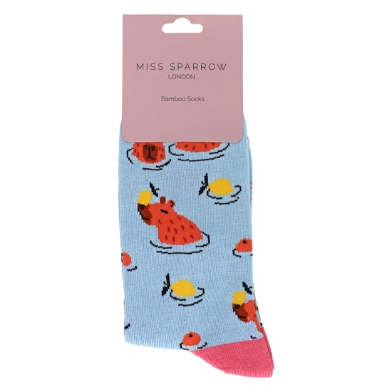 Calcetines de bambú con patrón de capibara para damas - Image 2