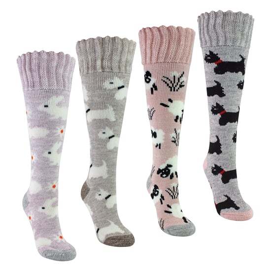 4 Pares de Calcetines Largos Suaves para Dama - Image 5