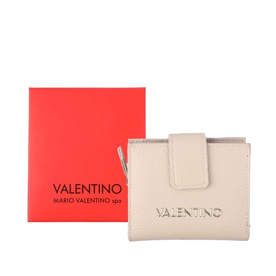Cartera con cierre tipo zip Valentino Alexia en beige - Image 3