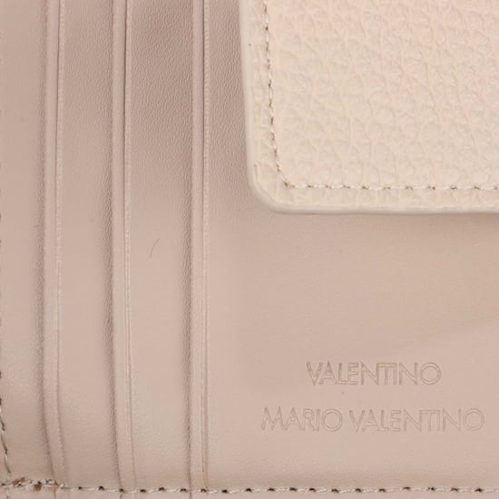 Cartera con cierre tipo zip Valentino Alexia en beige - Image 4