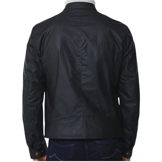 Belstaff Kelland chaqueta negra de algodon encerado - Image 2