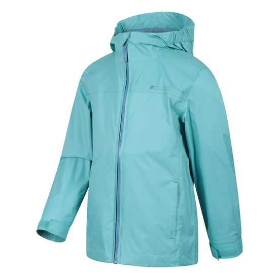 Mountain Warehouse Childrens/Kids Torrent Taped Seam Waterproof Jacket (Teal) - Image 3