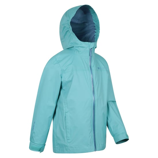 Mountain Warehouse Childrens/Kids Torrent Taped Seam Waterproof Jacket (Teal) - Image 4
