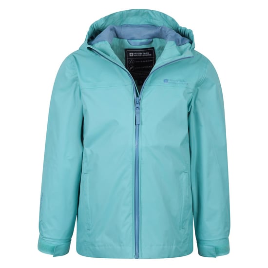 Mountain Warehouse Childrens/Kids Torrent Taped Seam Waterproof Jacket (Teal) - Image 5