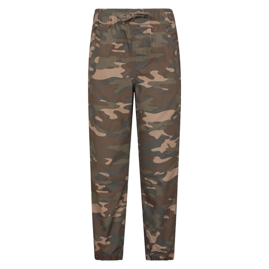 Mountain Warehouse Childrens/Kids Camo Reinforced Knee Trousers (Green/Brown) - Image 1