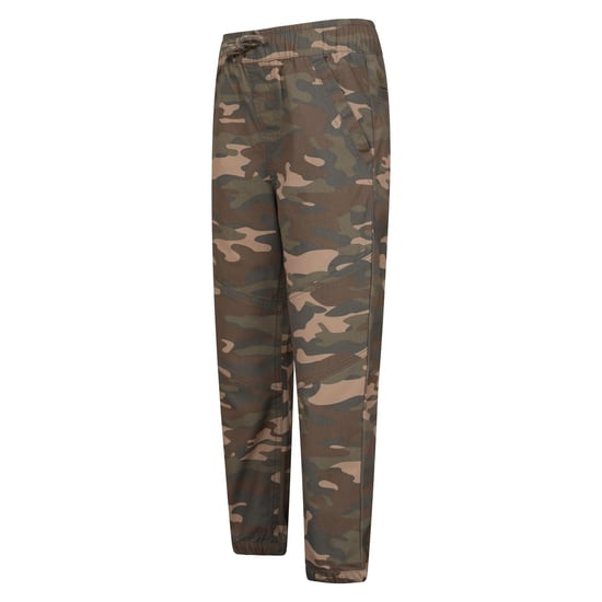 Mountain Warehouse Childrens/Kids Camo Reinforced Knee Trousers (Green/Brown) - Image 3